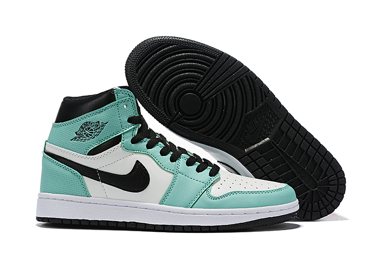 2019 Women Air Jordan 1 Retro Green White Pink Black Shoes